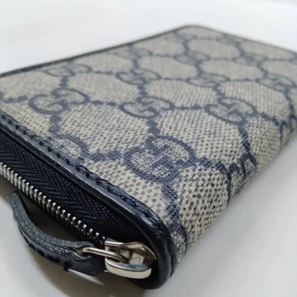 Authentic Gucci GG Supreme Canvas Zip Around Wallet - Picture 5 of 12
